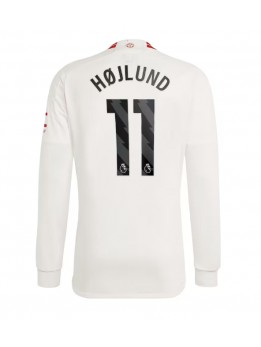 Moški Nogometna dresi replika Manchester United Rasmus Hojlund #11 Tretji 2023-24 Dolgi rokav